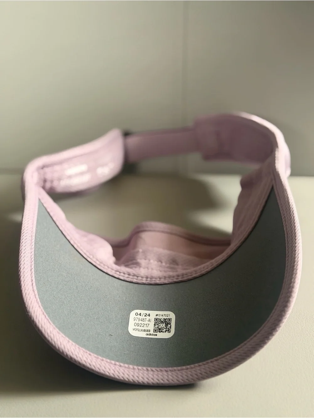adidas Women's Light Purple Reflective Sport Visor